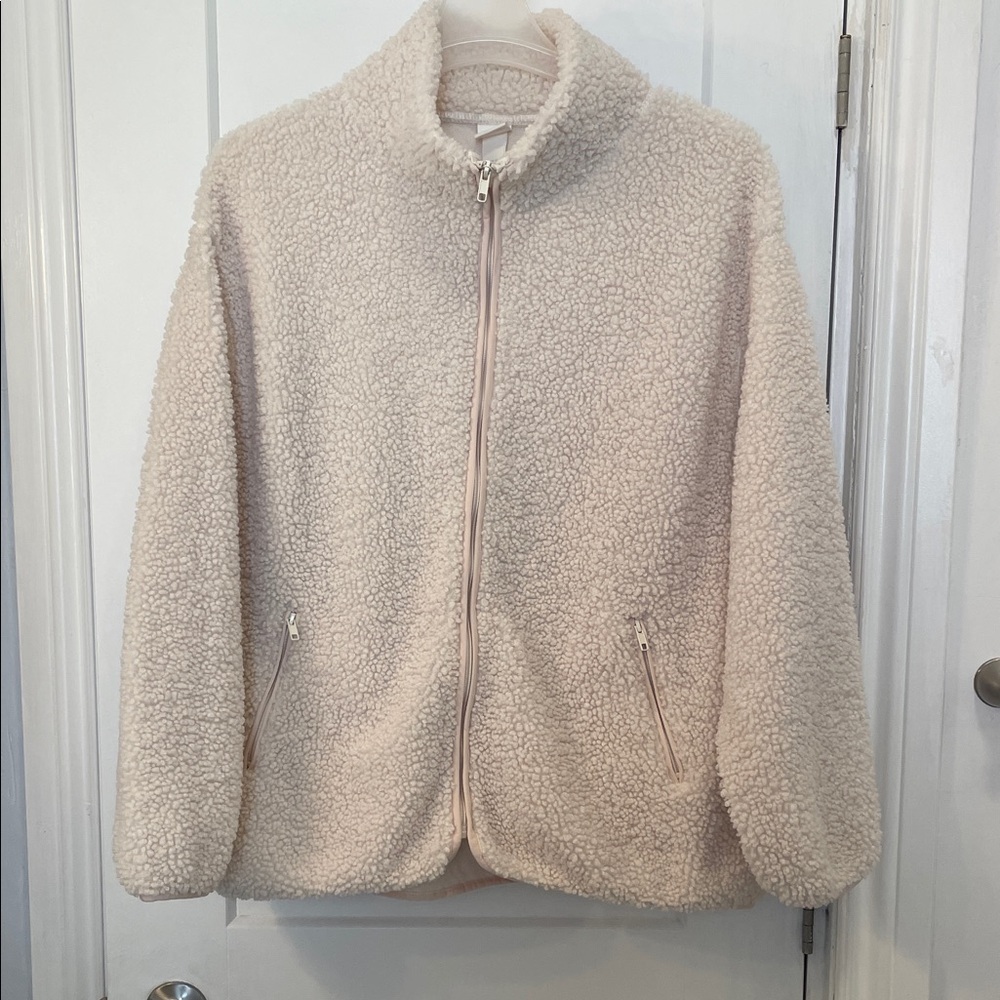 H&M Cream Teddy Jacket